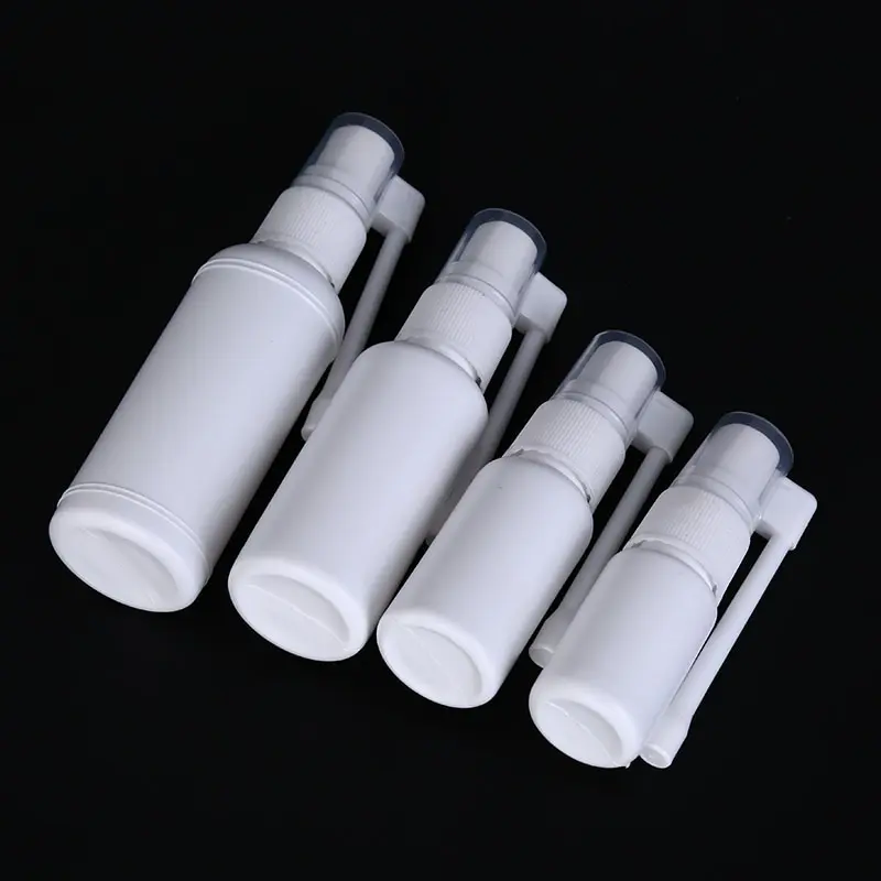 1pcs 20/50ml Empty Nasal Spray Bottle White Bottle Air Flight Travel Tools Plastic Perfume Makeup Atomizer Spray Bottle