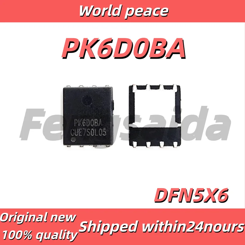 (1-10 Pieces) 100% Brand New PK6D0BA SMD DFN5X6-8 Marking PK6D0BA Single N-Channel 30V 40A Field Effect Transistor