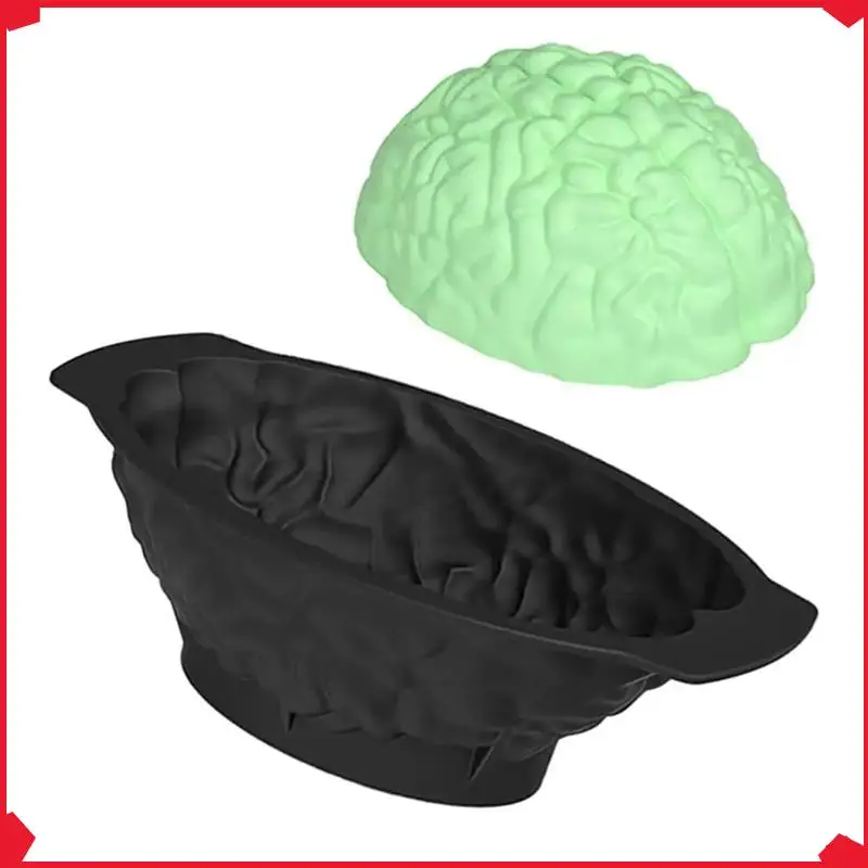 

B17B 3 шт., форма для мозга, желе, человеческая форма для торта, форма для торта, форма для Хэллоуина, реалистичная форма для мозга, форма для декора торта, прочная