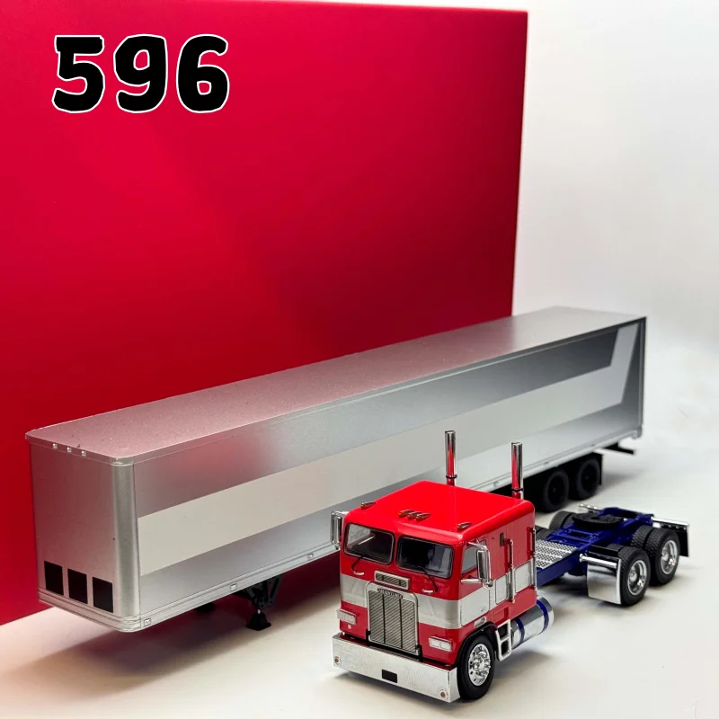 En stock 596 1:64 Furana G1 North Exhibition Edición Limitada Titan Truck American Flathead Semirremolque, modelo réplica de aleación