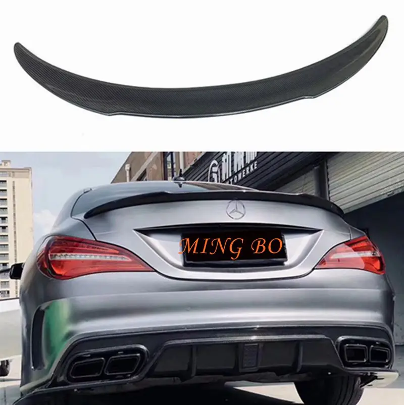 

FOR Mercedes-Benz CLA W117 C117 FD Style Carbon Fiber Rear Spoiler Trunk Wing 2013 2014 2015 2016 2017-2019 FRP Forged carbon