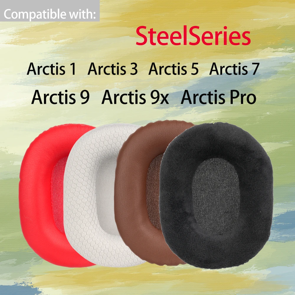 Oreillettes carrées en mousse pour SteelSeries Arctis 1 3 5 7 9 Pro, 9 coussinets d'oreille, housse de remplacement en velours chaud