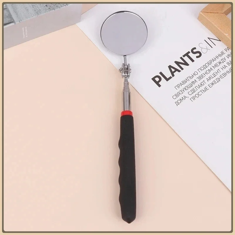 360 ° مرآة التفتيش LED ضوء تصغير المرايا تمديد أدوات ميكانيكي مرآة التفتيش مقبض تلسكوبي أدوات إصلاح #1