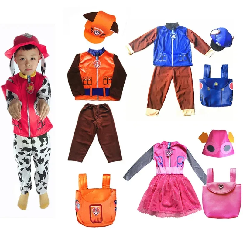 

Anime Dog and Patrol Kids Cosplay Marshall Chase Skye Zuma Rubble Children Tops Pants Patrol Uniform Halloween Costume
