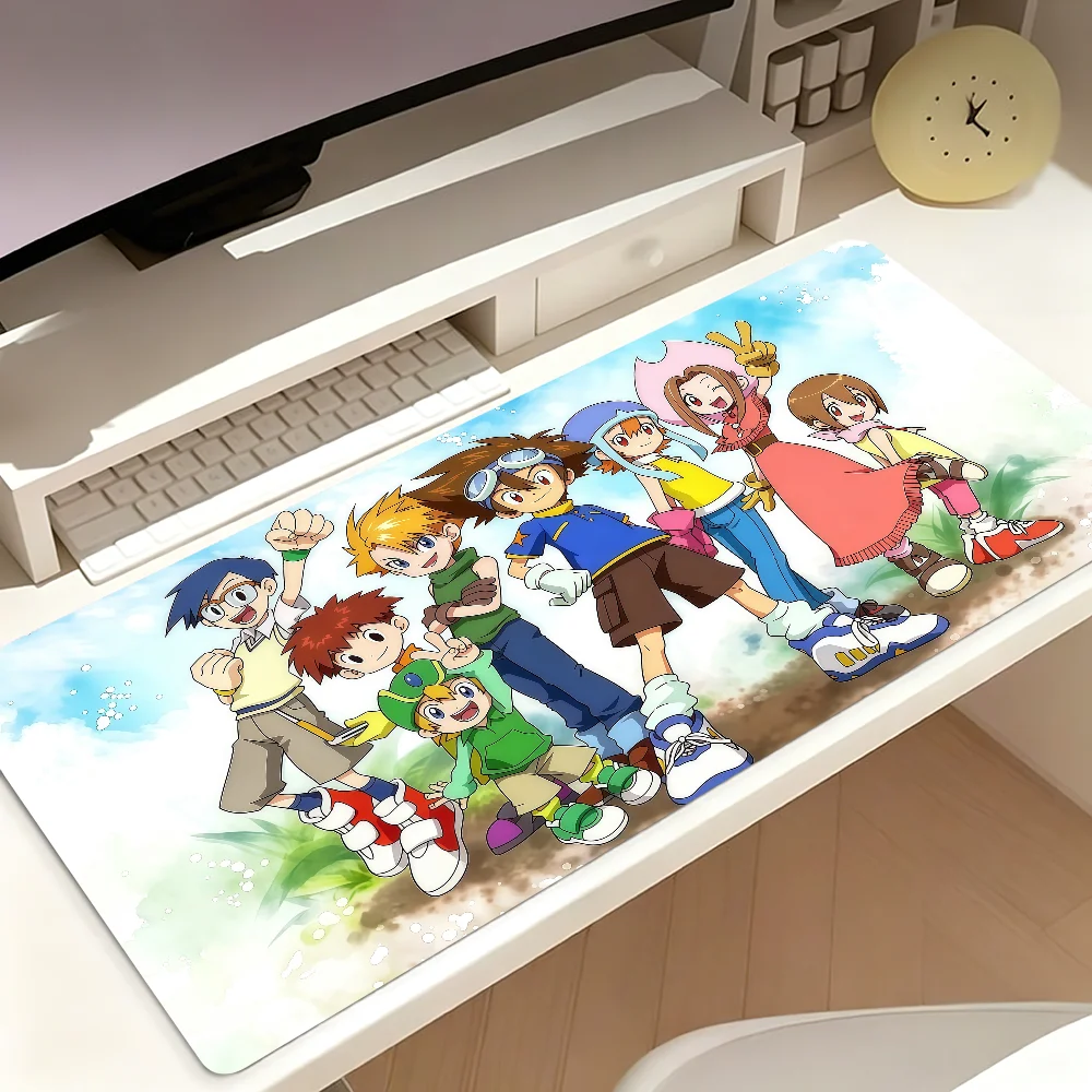 Anime D-Digimon Mouse Pad Large Non-slip Lockedge Desktop Computer Desk Mat Keyboard MousePad Office Gamer Student