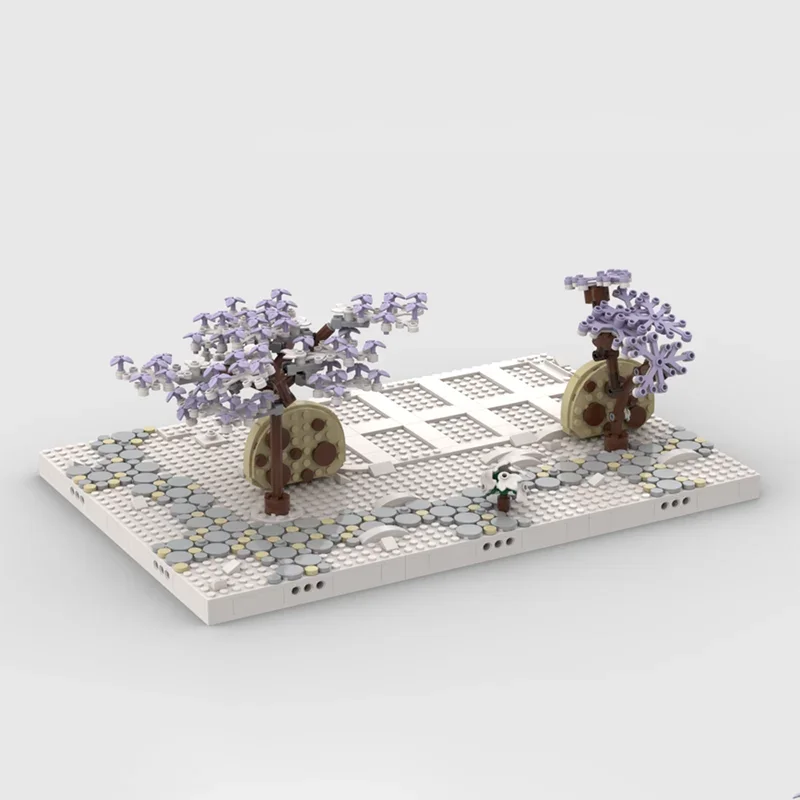 

675 деталей MOC: Креативная рождественская подставка для моделей, совместимая с Winter Village 10267, конструктор «Пряничный домик»