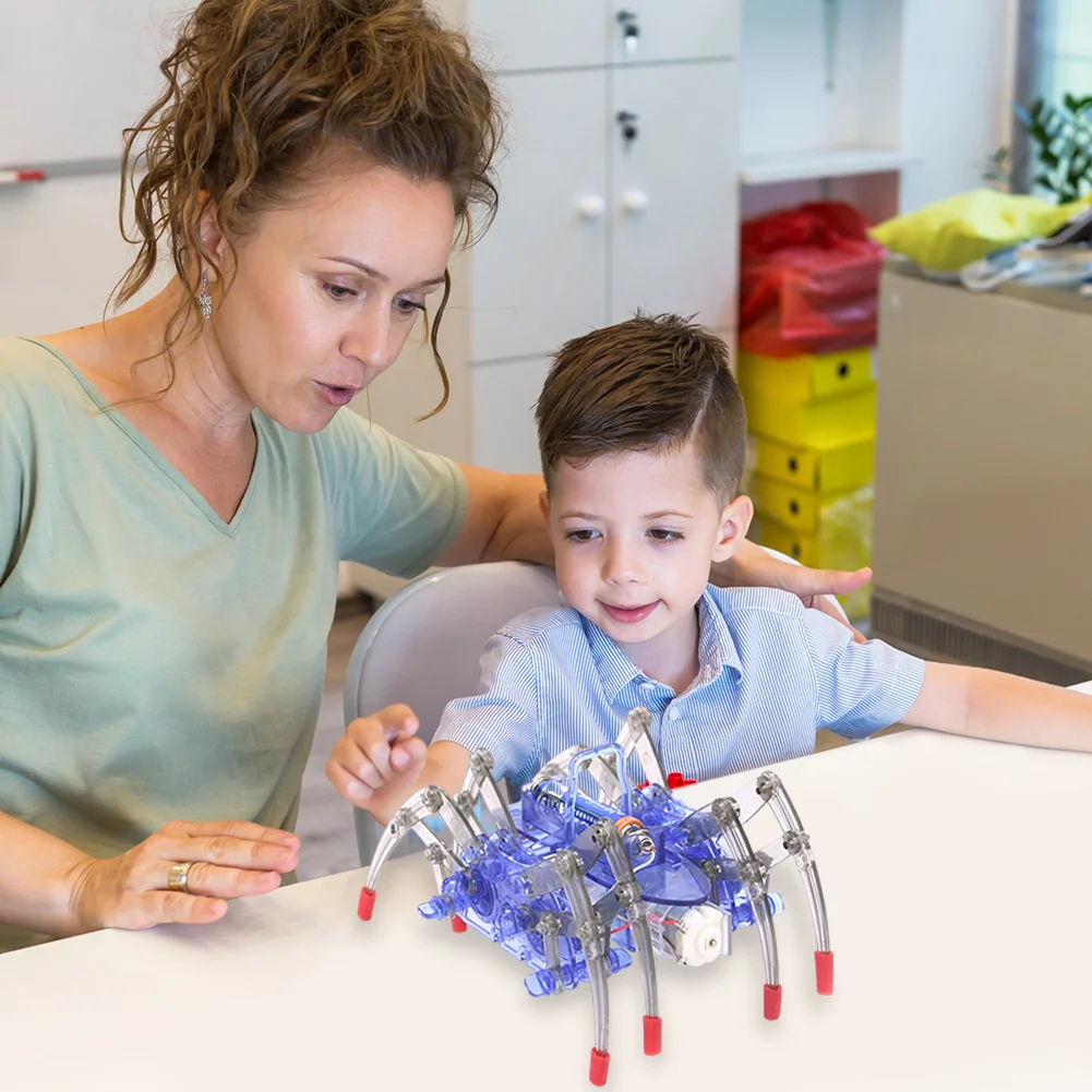 

Робот-паук, детская игрушка, электронная игрушка-паук, которая двигается и ползет, для самостоятельной сборки, подарок для мальчиков и девочек