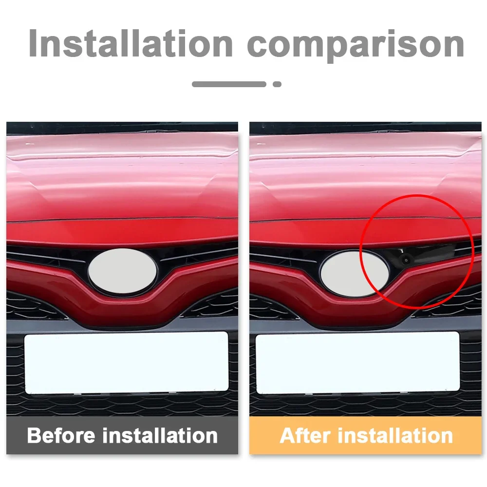 Car Front View Camera For Toyota Camry 2018-2023 OEM AHD Night Vision Fisheye Wide Angle 150° Camera Parking Monitoring System
