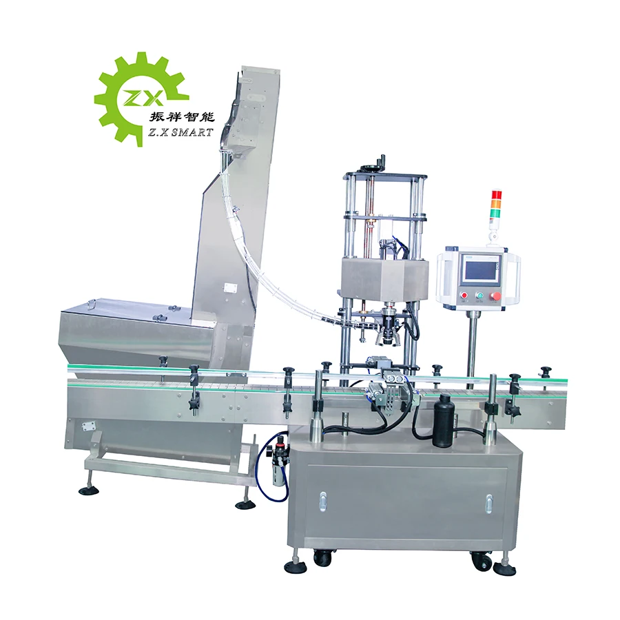 ZXSMART Automatic Glass Plastic Bottle Big Bottle Screw Capping Machine Automatic Sealing Machine
