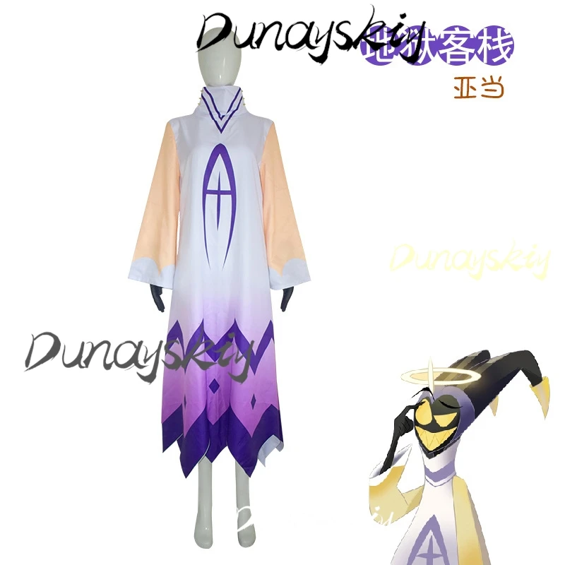 Adam Costume Cosplay Parrucca Anime Hazzbin Cartoon Hotel Adam Costume Travestimento per Uomo Donna Abito Parrucca Copricapo Personalizzato