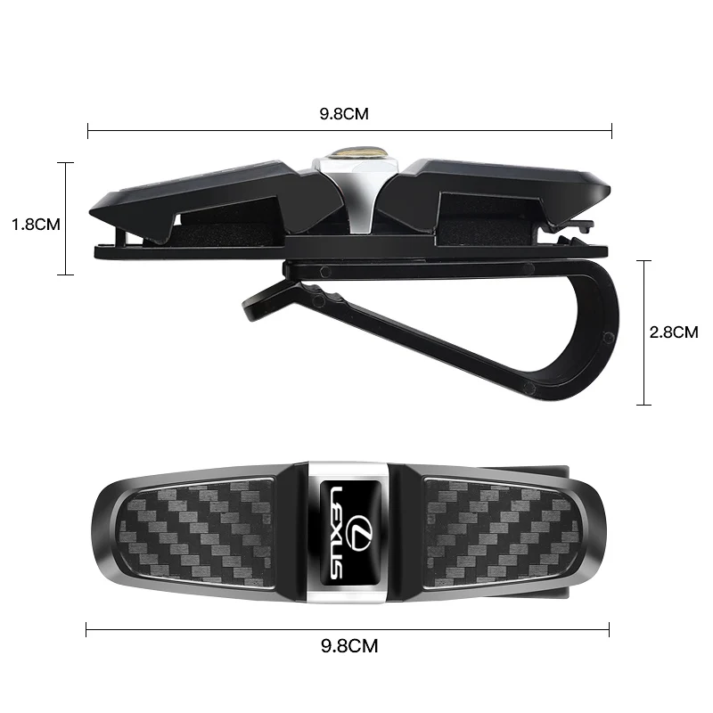 سيارة الشمس قناع كليب 360 دوران النظارات الشمسية تذكرة بطاقة المشبك لكزس F SPORT LBX NX RX 350h 450h ES UX 300e GS GX IS LS LX CT