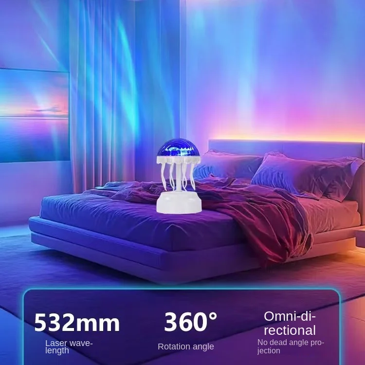 Medusa atmosfera luz medusa nightlight colorido atmosfera criativa luz quarto decoração lâmpada de mesa