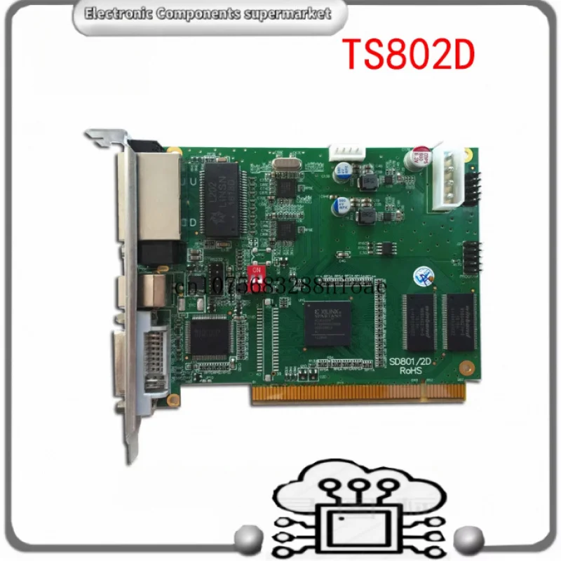 

1 шт./лот, новый полноцветный синхронный светодиодный экран LINSN TS801D TS802D, отправляющая карта на складе