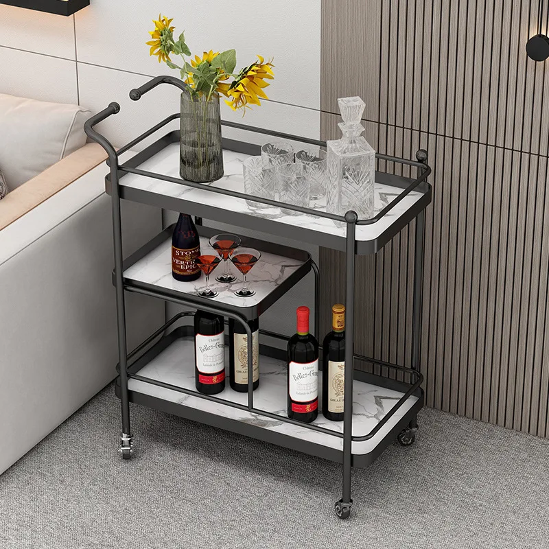 AOLIVIYA Hotel Bar Trolley Hospitality Service Cart Food Delivery