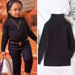 Herfst Jongens Meisjes Coltrui Truien Winter Kinderkleding Warme Truien Meisjes Gebreide Trui Baby Jongen Wollen Jas Tops 2Y-9Y