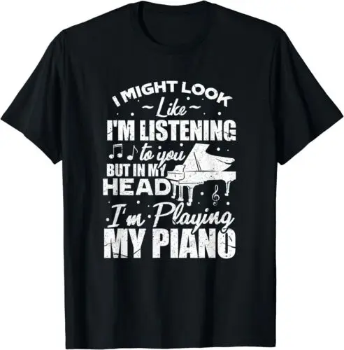 Funny Musician Piano Music Cool Design Best Gift Idea T-Shirt S-3XL