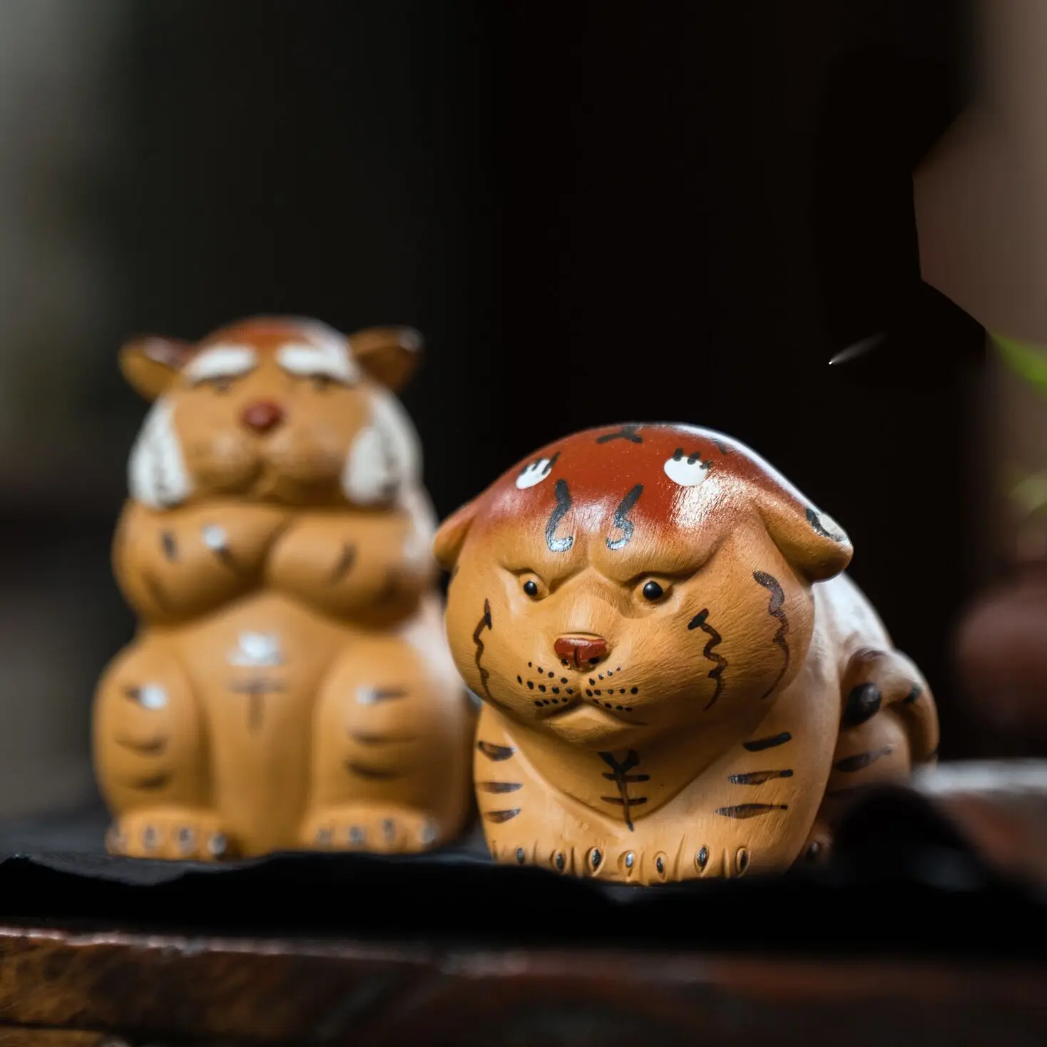 Tea Pet Tiger Decoration Zodiac Drawing Mud Tiger Tea Play Tea Accessories Can Be Raised