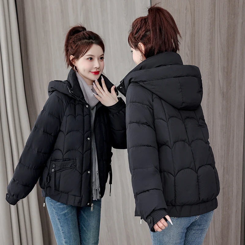 جديد لعام 2025 معطف شتوي دافئ من القطن من Orto Thiened معطف شتوي دافئ بسحاب للإغلاق لون للتنقل فضفاض مناسب