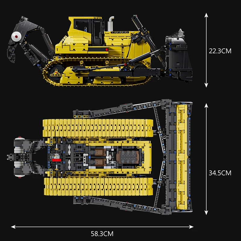 قالب الملك-ألعاب السيارات التقنية للأطفال ، جرافة بنة التجمع ، نموذج شاحنة ، App بمحركات ، PR766 ، هدايا عيد الميلاد ، 17049 #6