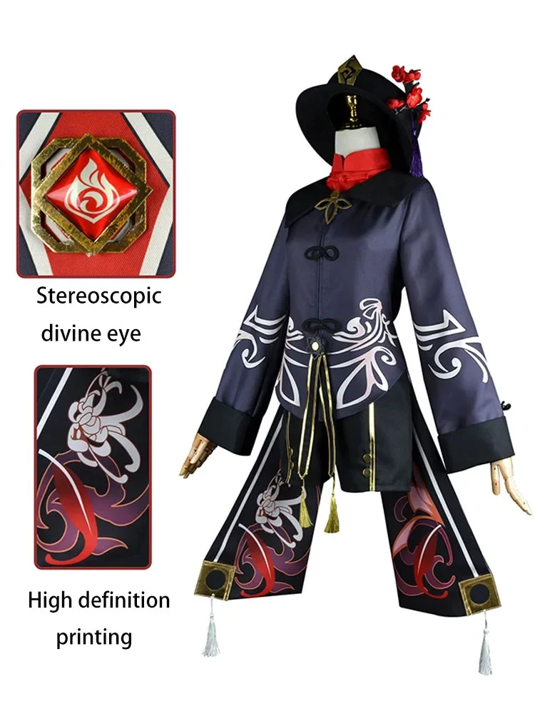 

Genshin Impact COS Costume Personalized Walnut Anime Game Hall Director Walnut Cosplay Costume Full Set Performance Costume