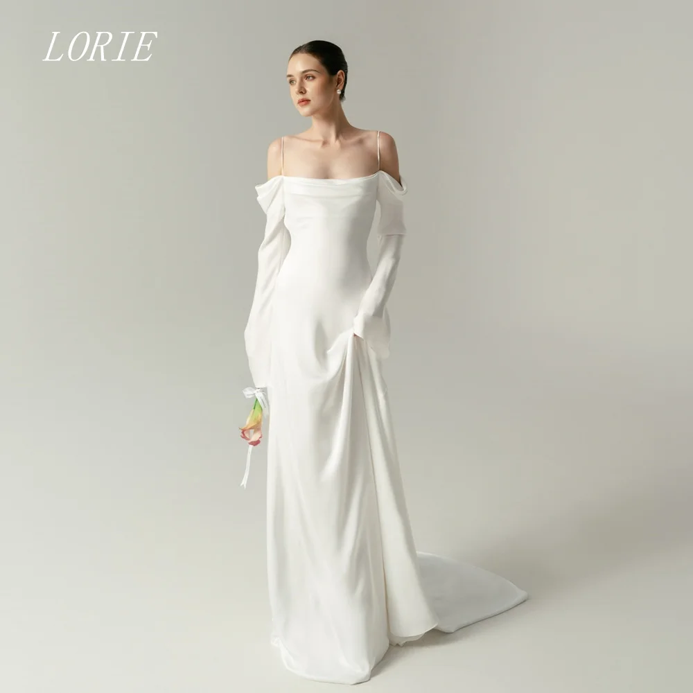 

LORIE Elegant Mermaid Wedding Dress Off The Shoulder Bridal Dresses Relax Temperament Beading Wedding Gown Customized 2026