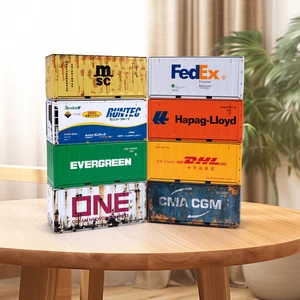 Mini Iron Storage Box Miniature Storage Iron Box Creative Decoration Collect Small Item Desktop Mini Container Model Kids Gifts