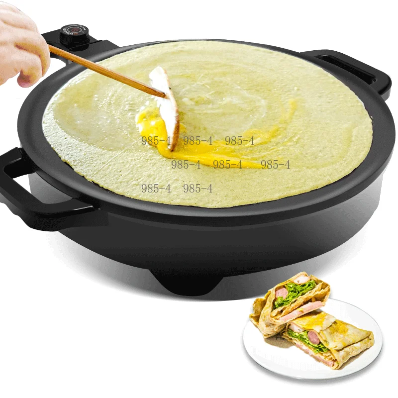Household Round Electric Baking Pan Non-stick Commercial Electric Frying Pan Pancake Machine