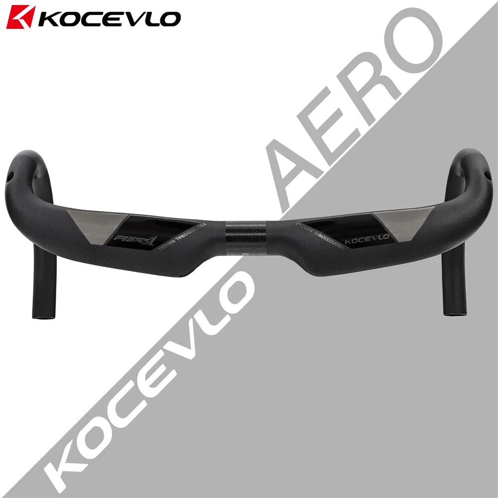 KOCEVLO-Guiador Aero Carbon, Roteamento interno, Guiador de bicicleta de estrada, UD Matt, 380mm, 400mm, 420mm, 440mm