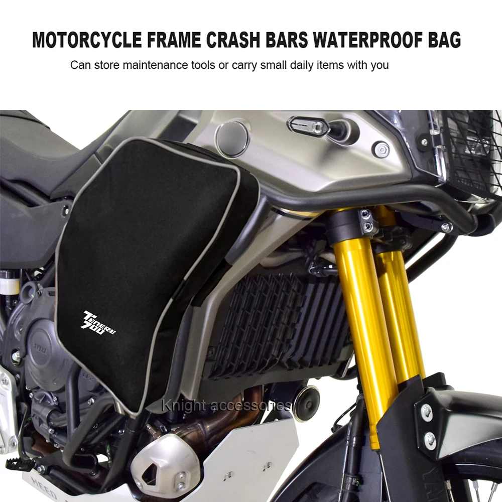 Motorcycle Frame Crash Bars Waterproof Bag Repair Tool Placement Bag For TENERE 700 Tenere700  TENERE 700 2025