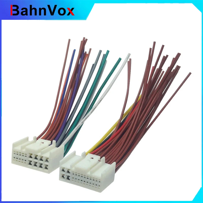 24pin+18pin Car Audio Radio ISO Power Cable Adapter For Hyundai IX35/Tucson KIA K2/K3/K5/Sportage R Power Wire Harness