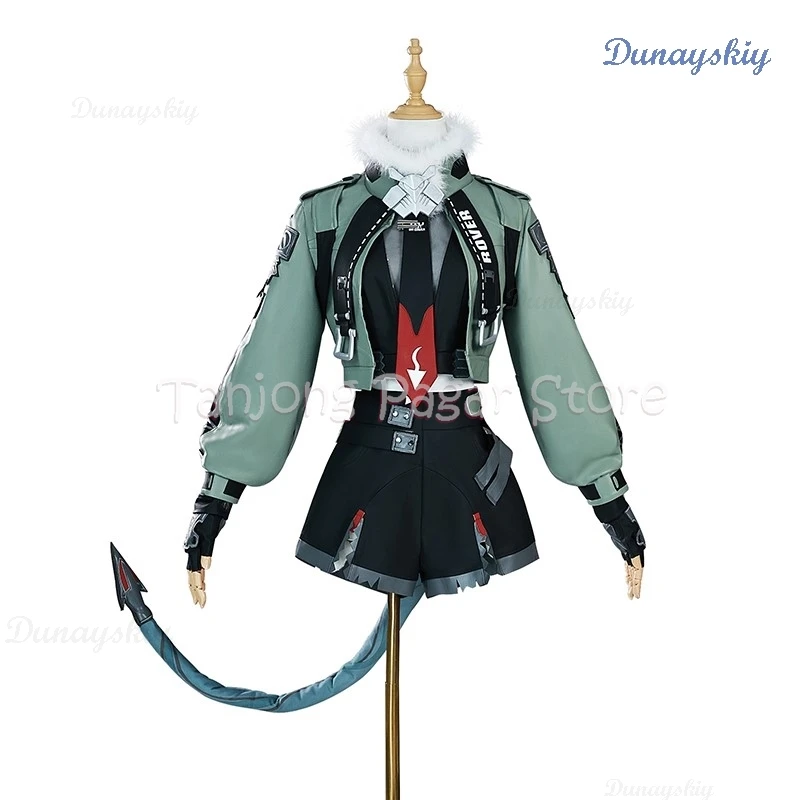 Costume de cosplay Zenless Zone ontariGasoline Doe pour femme, ensemble de perruques, jeu d'oreille de queue, uniforme de fête Anime, jeu de rôle d'Halloween, vêtements sexy