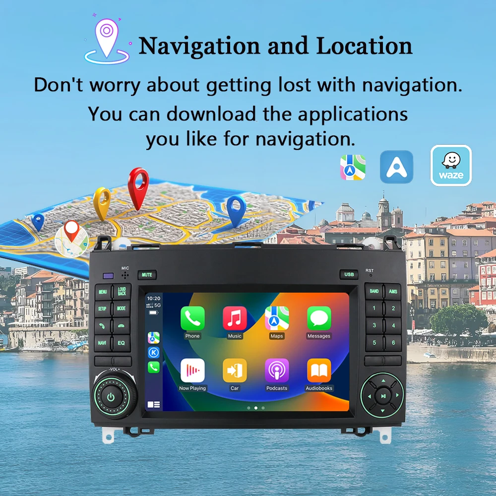 For Benz B200(2004-2012)car player Car Radio Android 13 Wireless Carplay Multimedia Video Player