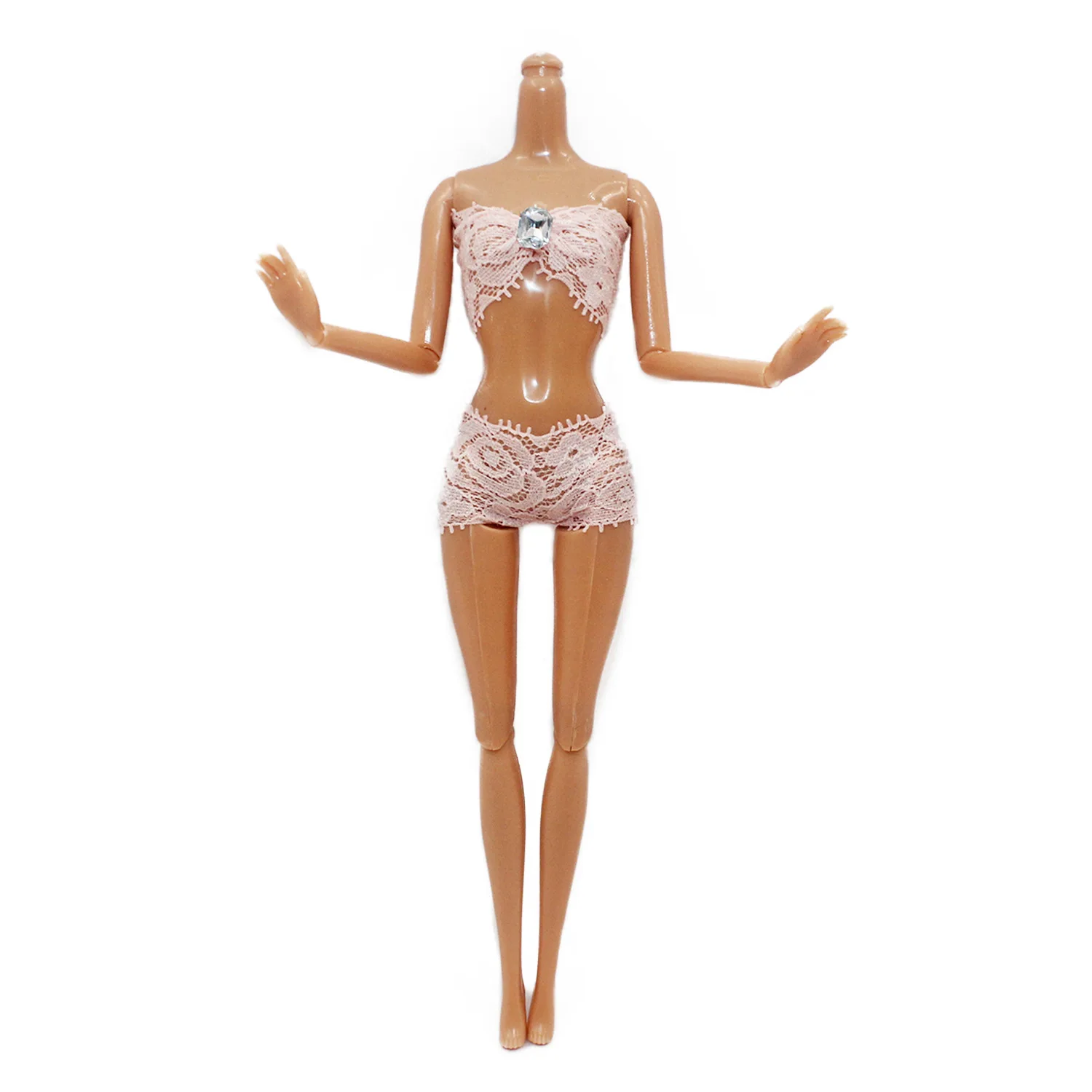 Nueva ropa adecuada para muñecas de 30cm, bragas de encaje sexis a la moda + conjunto de chaleco 1/6 BJD, vestido diario, accesorios de ropa para jugar a las casitas
