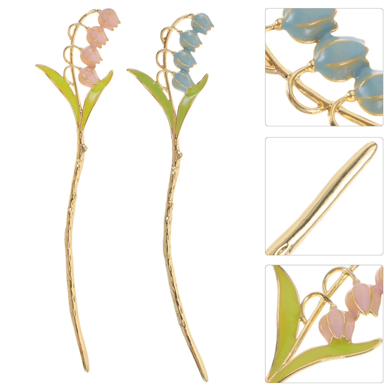 

2 Pcs Hairsticks Women Bun Pins Chopstick Vintage Hairpin for Accessories Chinese