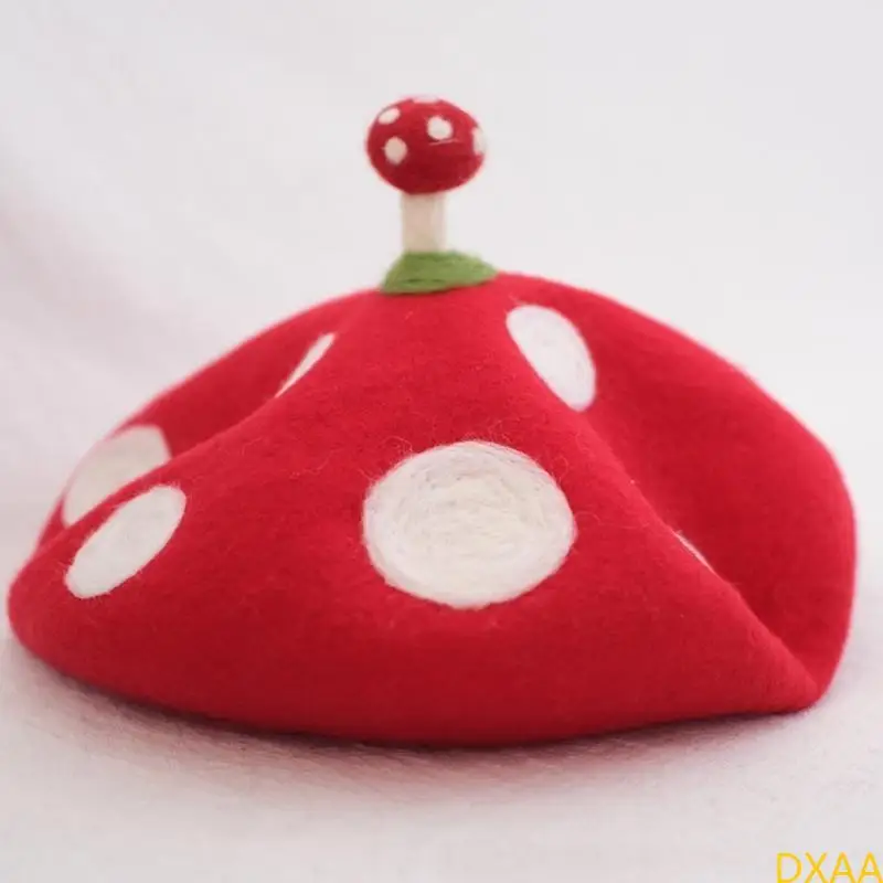 

DXAA Kids Mushroom Hat Lovely Painter Hat Artist Hat Gift for Halloween