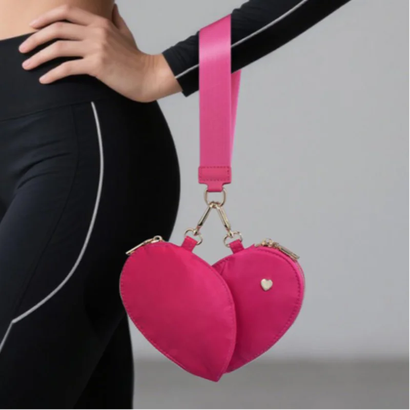 

Модная сумка на запястье Love, брендовая строчка «два в одном», простой универсальный держатель для банковских карт, кошелек для монет, сумка с изысканной текстурой