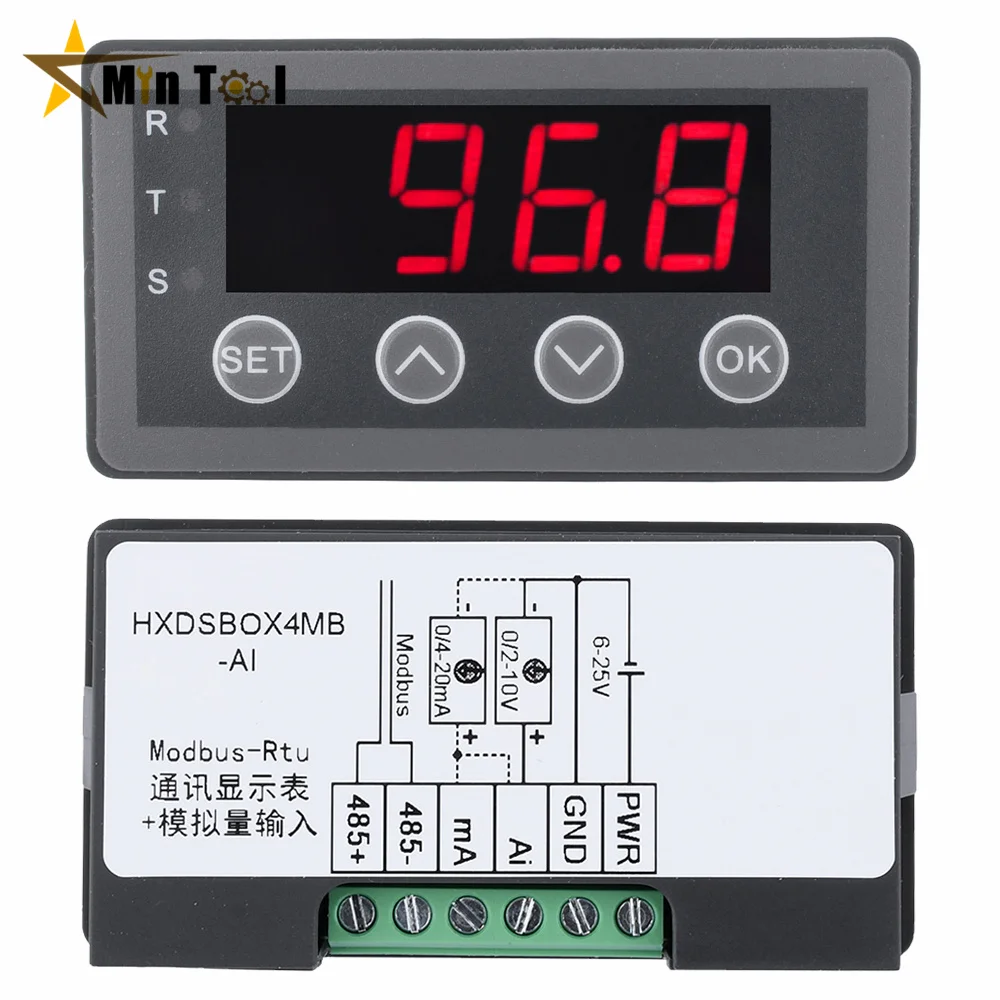 

Синхронный измеритель генератора Modbus-rtu, DC 6-25 в, 0-40 мА, 0,56 дюйма, RS485 4, цифровой дисплей, Последовательная связь