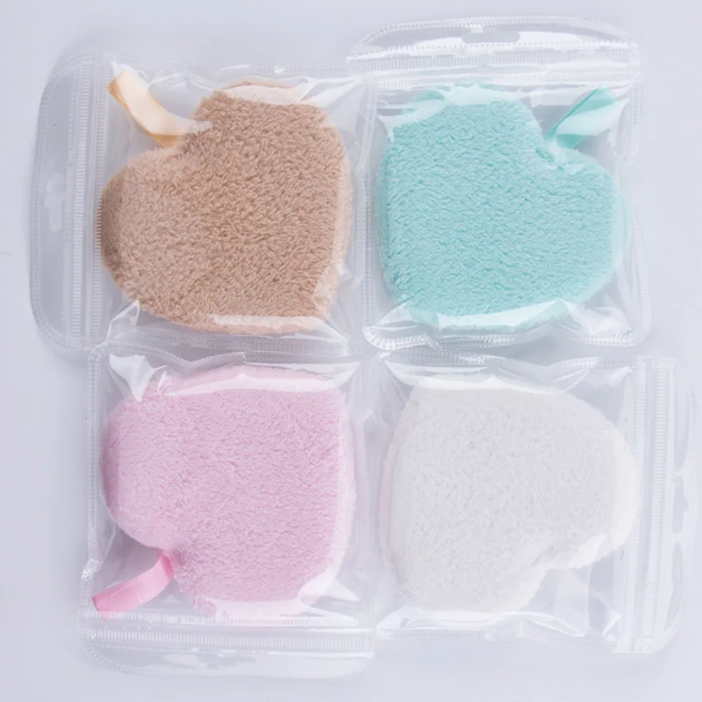 

4Pcs Facial Removal Cleansing Pads for Pressed Cleaning Facial Cleansing Sponge Sponge Powder Travel Face Puff Camping