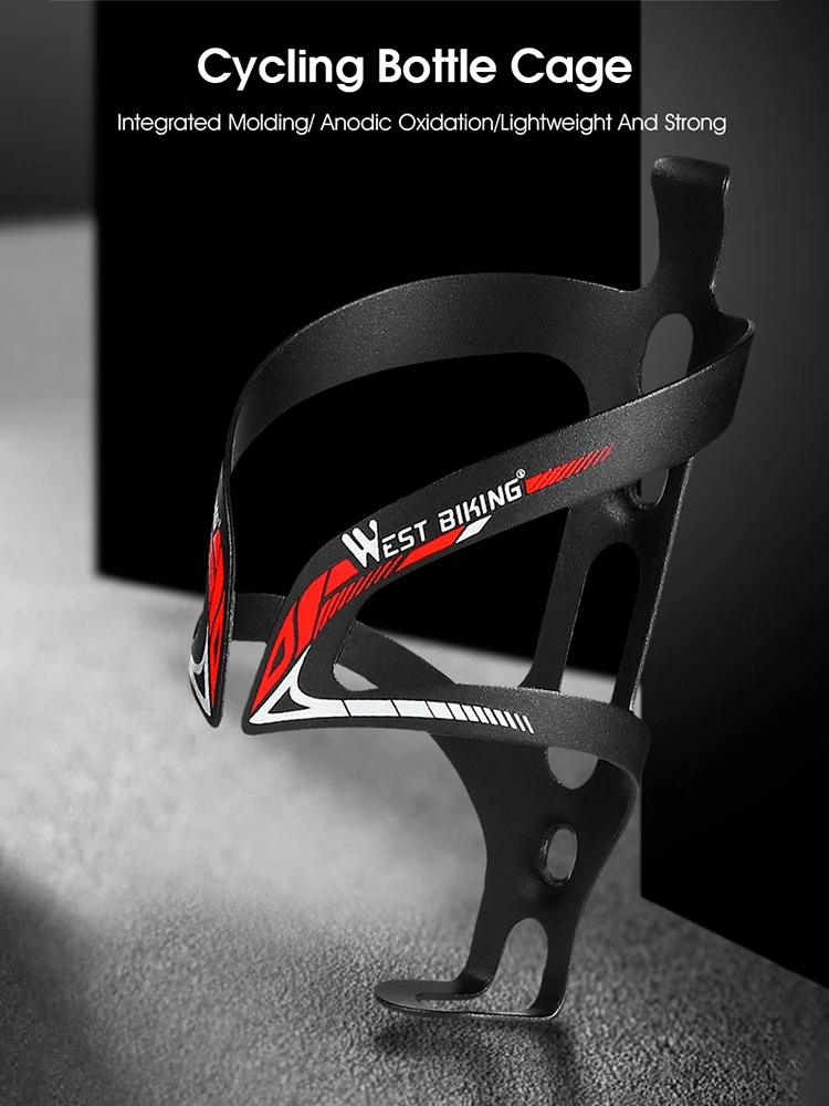 AliExpress West Biking WEST BIKING Water Bottle Cage Aluminum Alloy Adjustable MTB Road Bike Bracket Bisiklet Aksesuar Ultralight Bicycle Bottle Holder