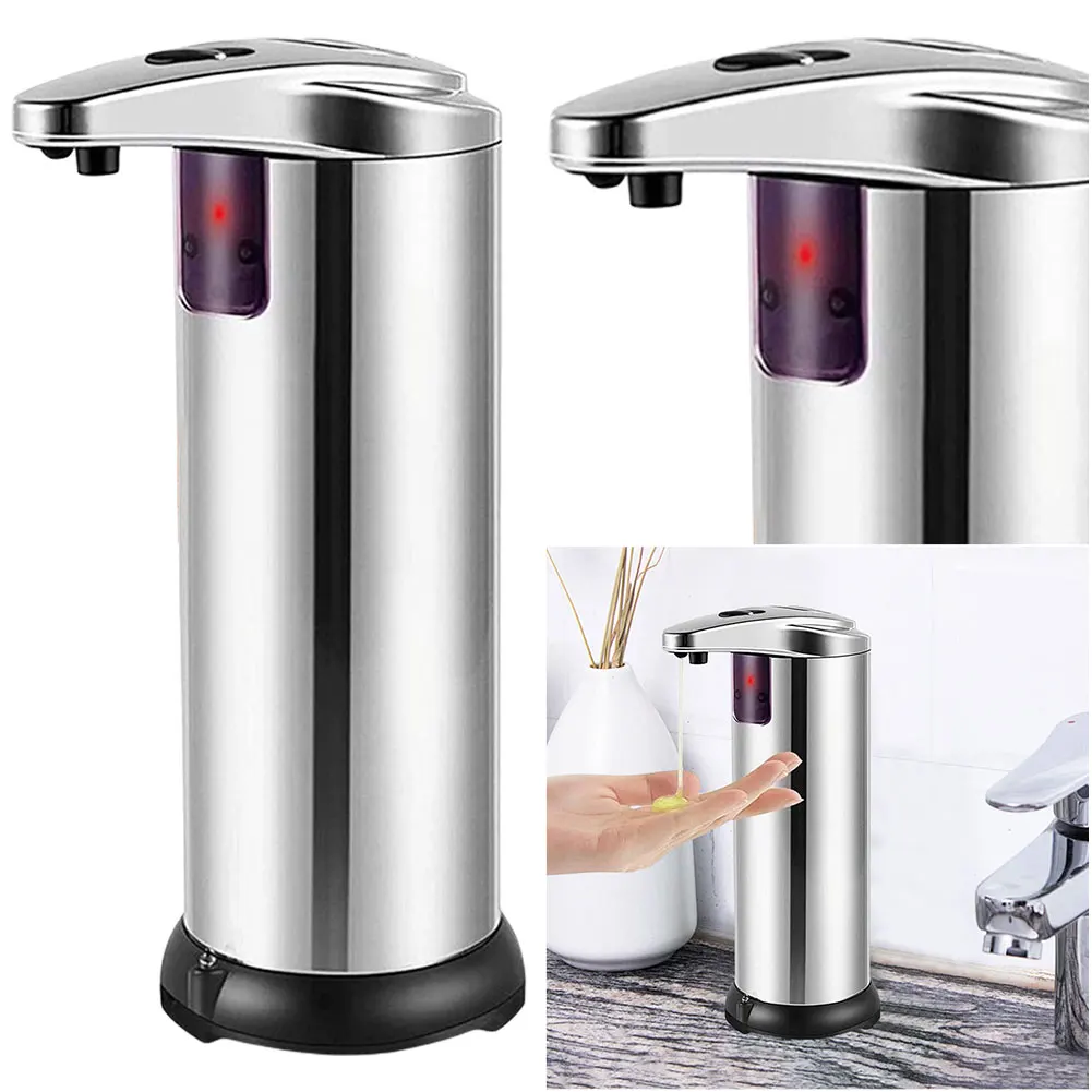 Automatic Soap Dispenser Touchless Liquid Hand Soap Dispenser Stainless Steel Electric Soap Dispenser for Kitchen and Bathroom