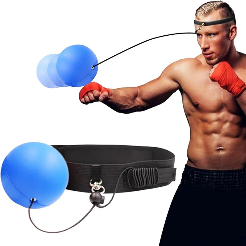 Boxing Reflex Ball Reflex Balls On String with Headband Boxing Head Ball for Adults Kids for MMA Muay Thai Punching Speed