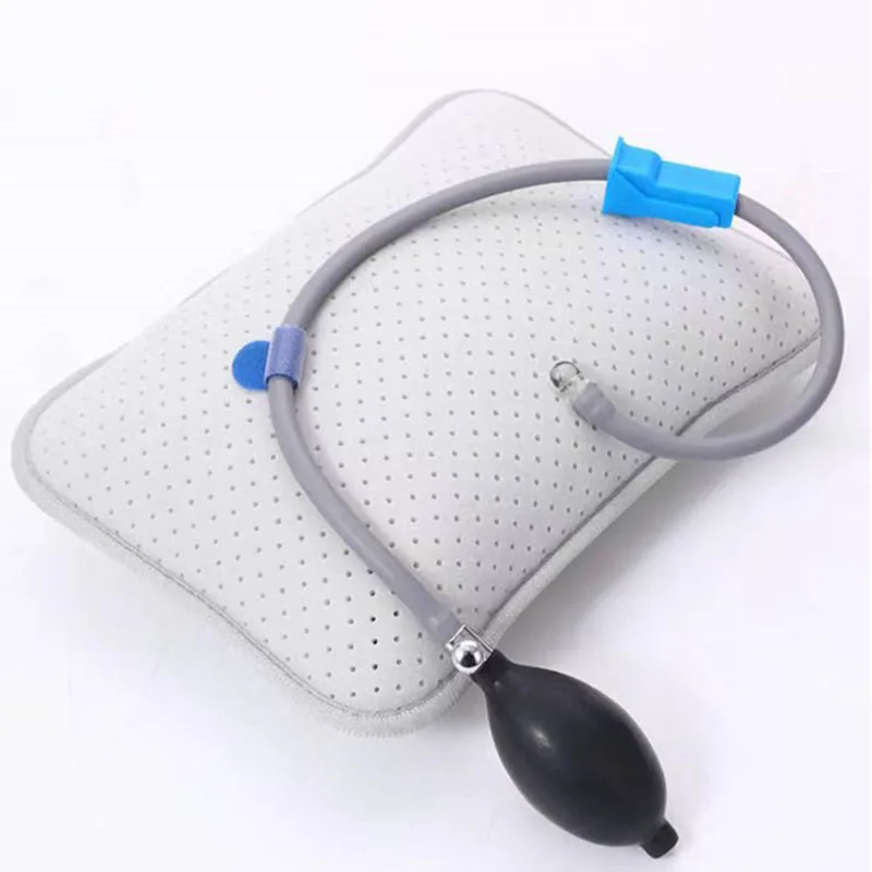 Coussin de soutien lombaire professionnel gonflable, résistant aux perforations, pour la correction de la posture du cou et des épaules, oreiller de massage pour soulager les douleurs dorsales