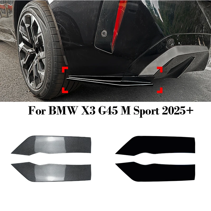 

ABS Rear Side Wrapping Corner for BMW X3 G45 M Sport 2025+ Side Bumper Fender Splitter Spoiler Auto Parts Car Accessories