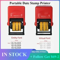 Handheld Portable Date Stamp Printer Quick-Drying Ink Date Printing Coding Machine for Food Plastic Bag Bottle Metal Cans
