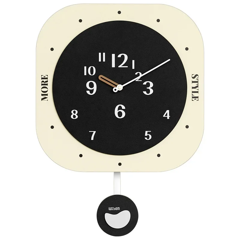 Swinging wall clock, clock decorations when hanging on the wall in the living room