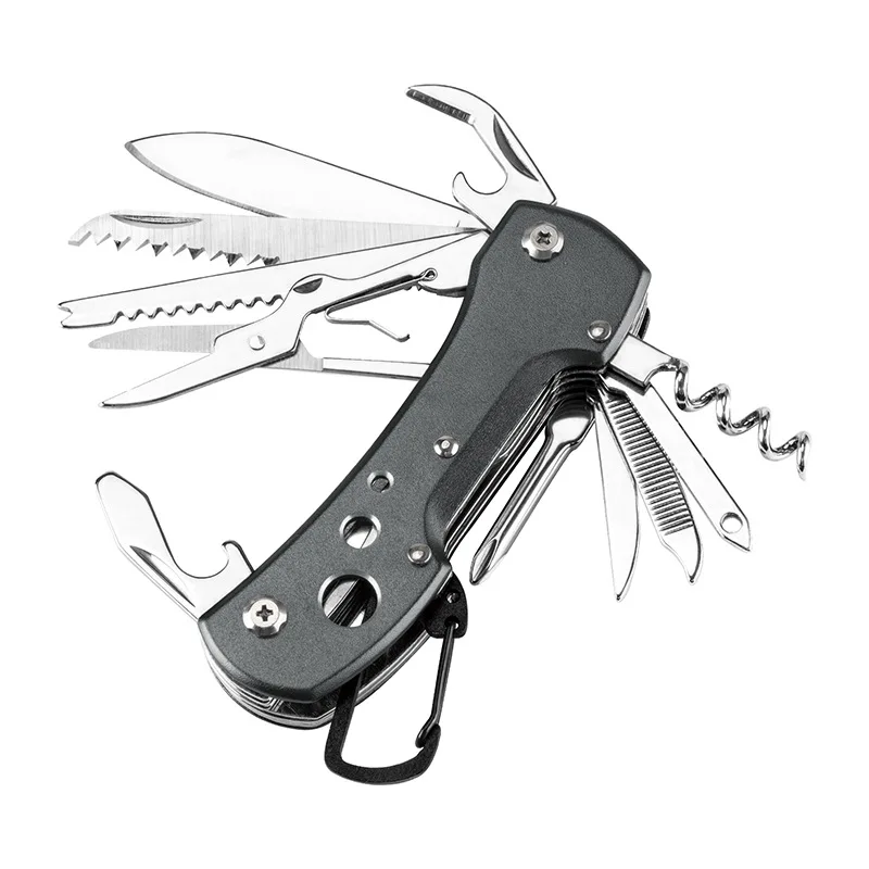 12 In 1multifunctional Pocket Tool Knife Outdoor Combination Tool Edc Folding Knife Stainless Steel Mountaineering Camping