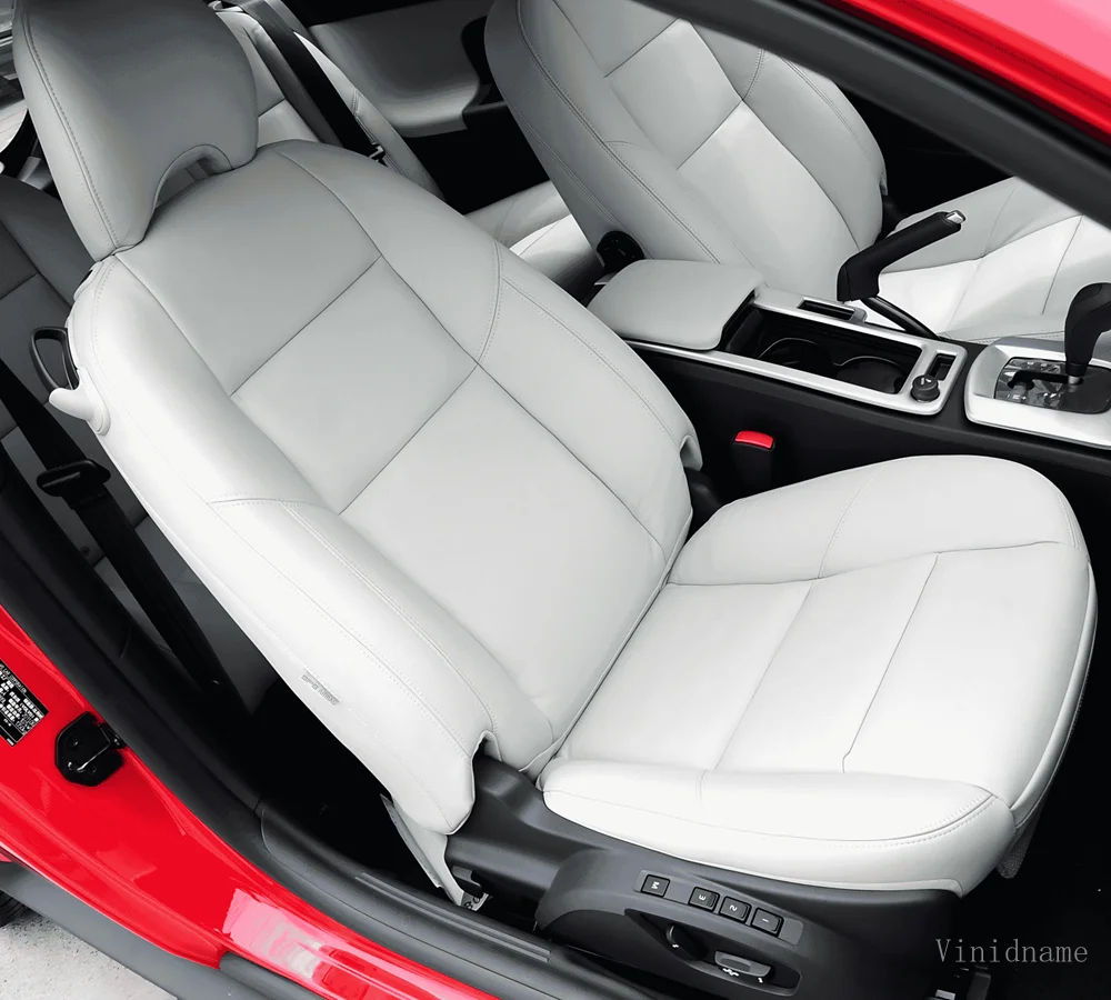 For Volvo C30 2006 2007 2008 2009 2010 2011 2012 2013 PU Leather Custom Car Seat Covers Full Set Interior Protector Accessories
