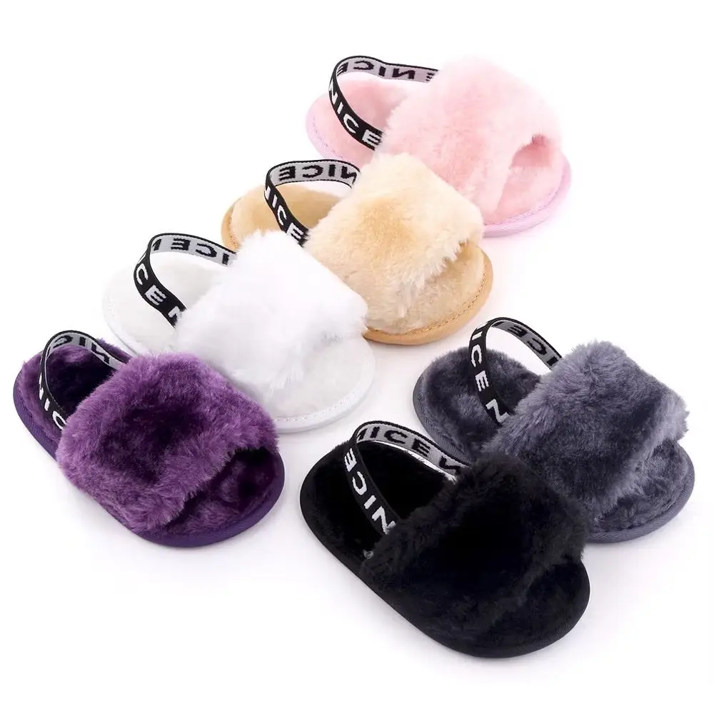 

Plush Cute baby toddler Shoes Baby sandals baby Slippers Suitable For newborn baby girl boy