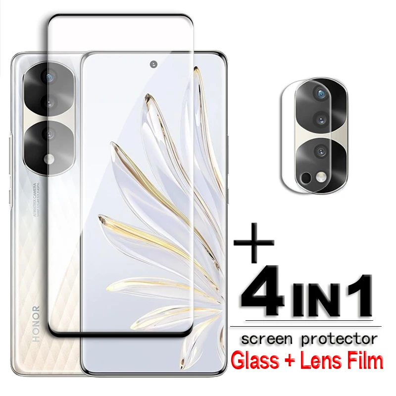 For Honor 70 Pro Glass 3D Full Cover Curved Screen Protector Honor 70 60 50 30 Pro Tempered Glass For Honor 70 Pro HD Lens Film