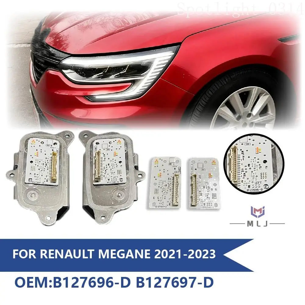

For Renault Megane 2021 2022 2023 B127696-D B127697-D LED Angel Eye Chip DRL Light Source Ballast Module Unit Car Accessories